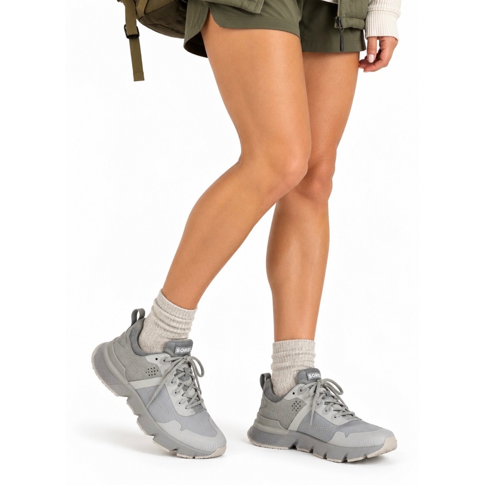 Sorel Ripstop Kinetic Rush Sneakers Womens Size 11 Gray Techwear Sporty Utility